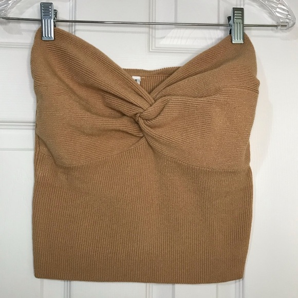 Women's Strapless Knit Bandeau Top - Picture 4 of 6